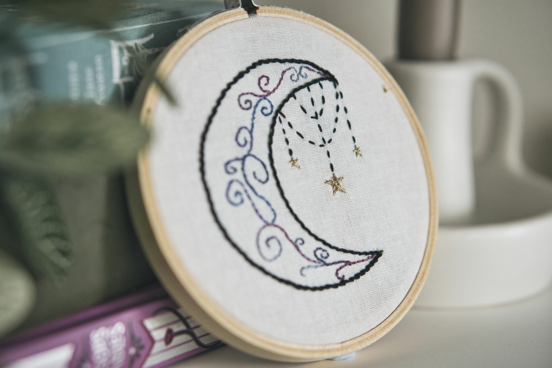 Embroidery craft kit design available on Etsy